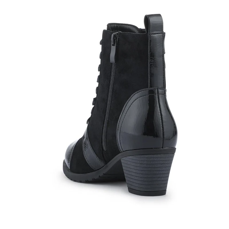 Block-Heeled Ankle Boots - SENBO42002 / 328 390 - Black
