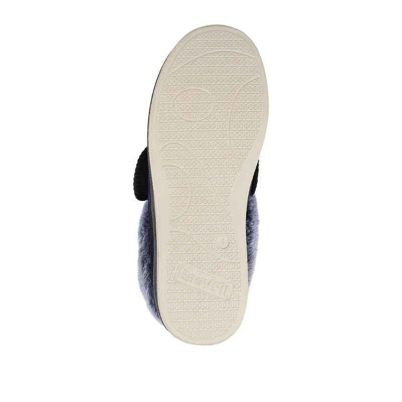EasyFit Extra Wide Touch Fasten Slippers - SKYE / 327 937 - Navy