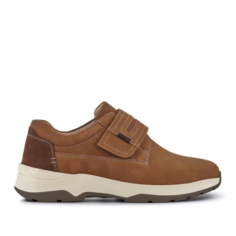 Wide-Fitting Casual Shoes - CALEB / 326 960 - Mocha