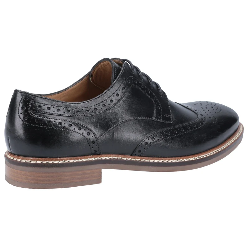 Hush Puppies Herren Bryson Lederschuhe – Schwarz