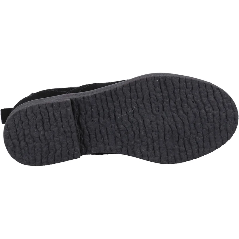 Hush Puppies Maddy Wildleder-Stiefelette für Mädchen – Schwarz