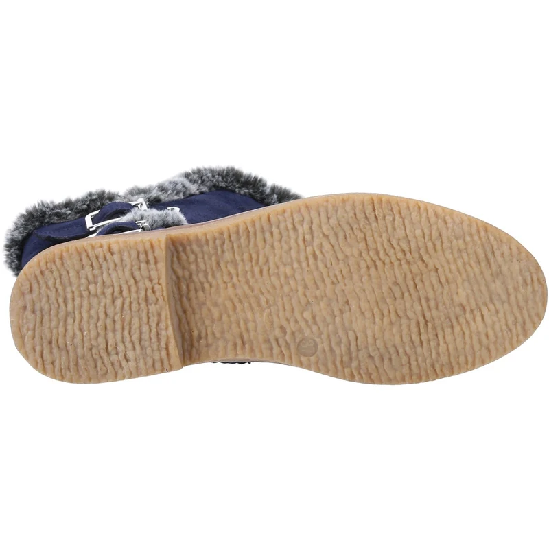 Hush Puppies Megan Wildleder-Mittelstiefel für Damen – Marineblau