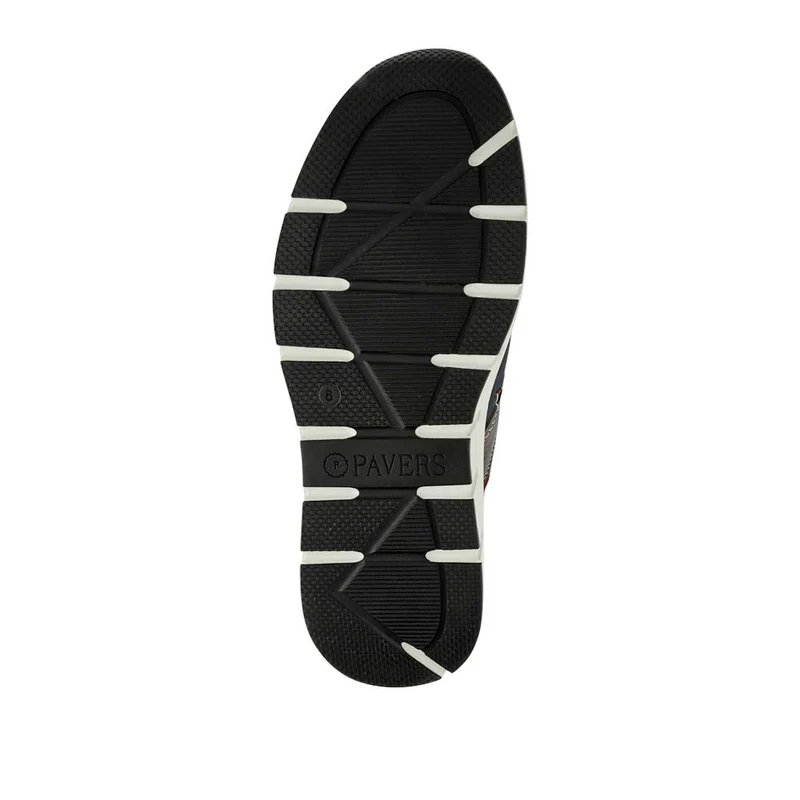 Leather Wide-Fit Lace-Up Shoes - PARK41041 / 327 282 - Blue