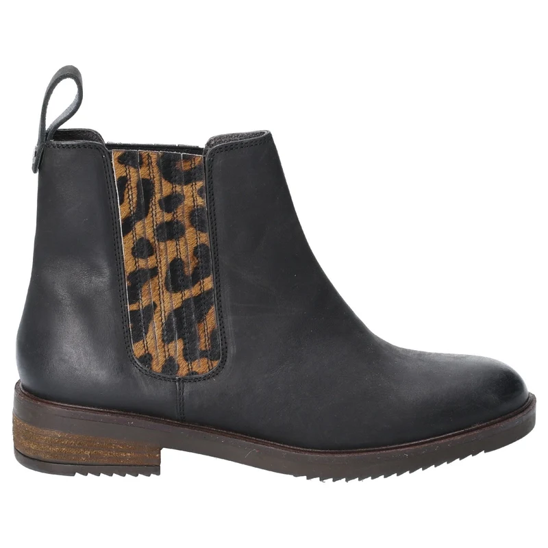 Hush Puppies Damen-Stiefeletten Stella aus Leder – Schwarz