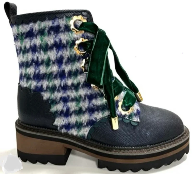 Irregular Choice Damen Morning Stroll Stiefel – Blau