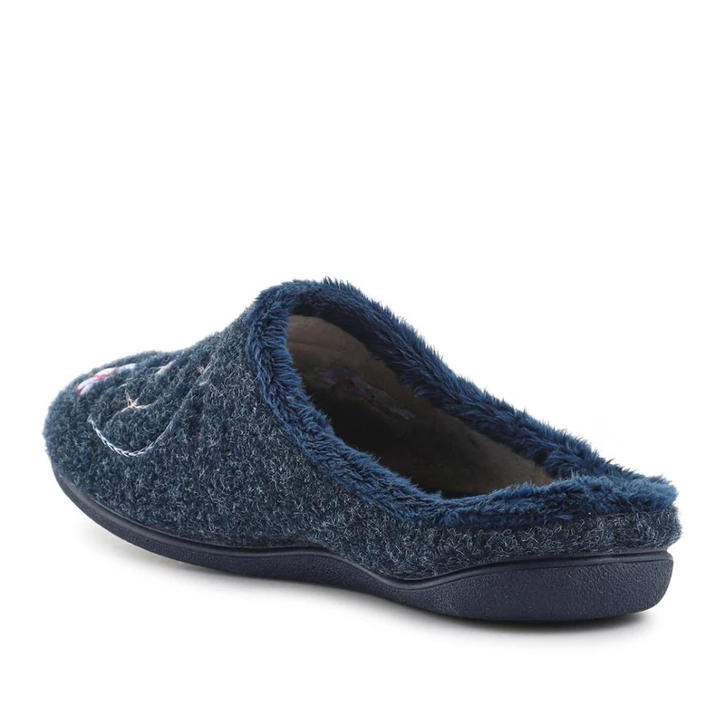 Floral Pattern Mule Slippers - BONAD42001 / 328 336 - Navy