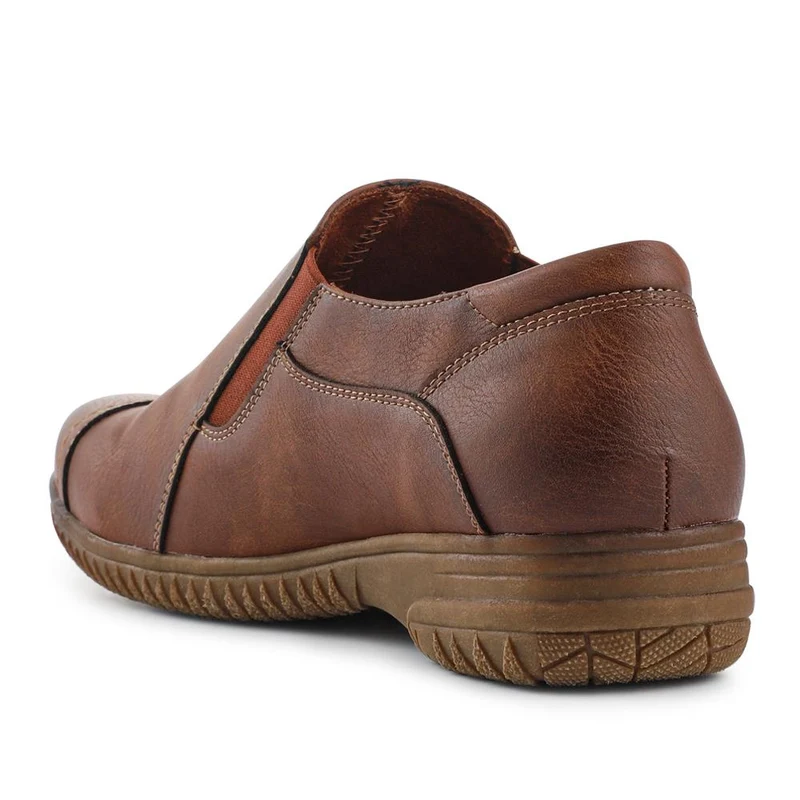 Elasticated Slip-On Shoes - WOIL42008 / 327 894 - Brown