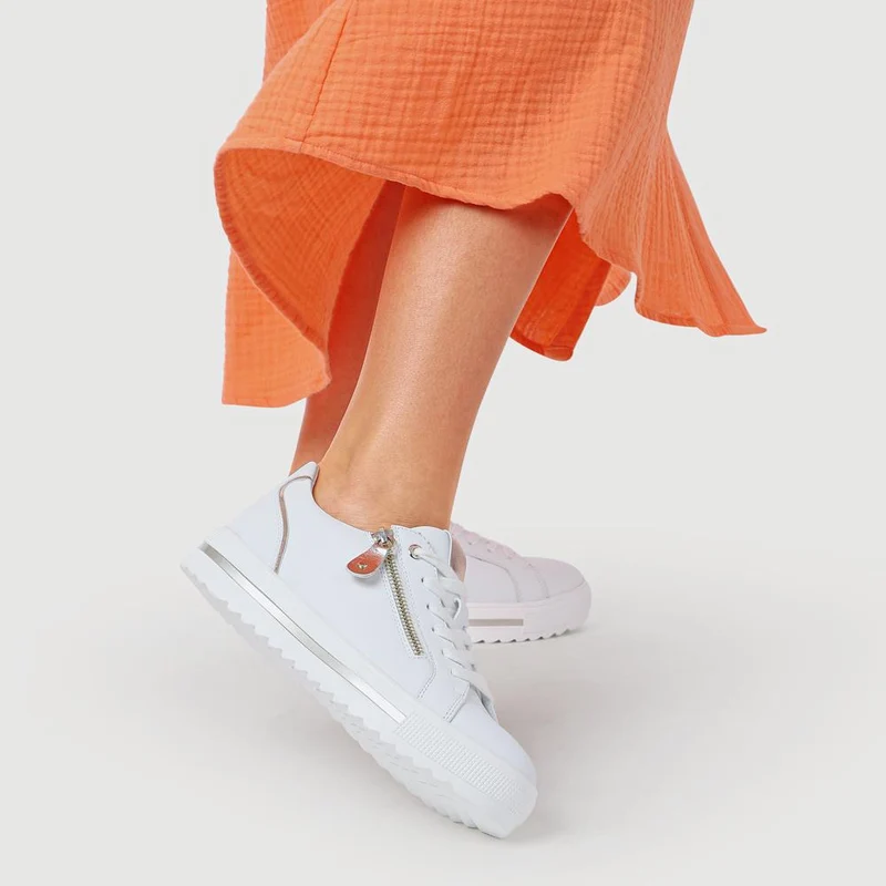 Dual-Fasten Platform Trainers - WBINS41005 / 327 106 - White