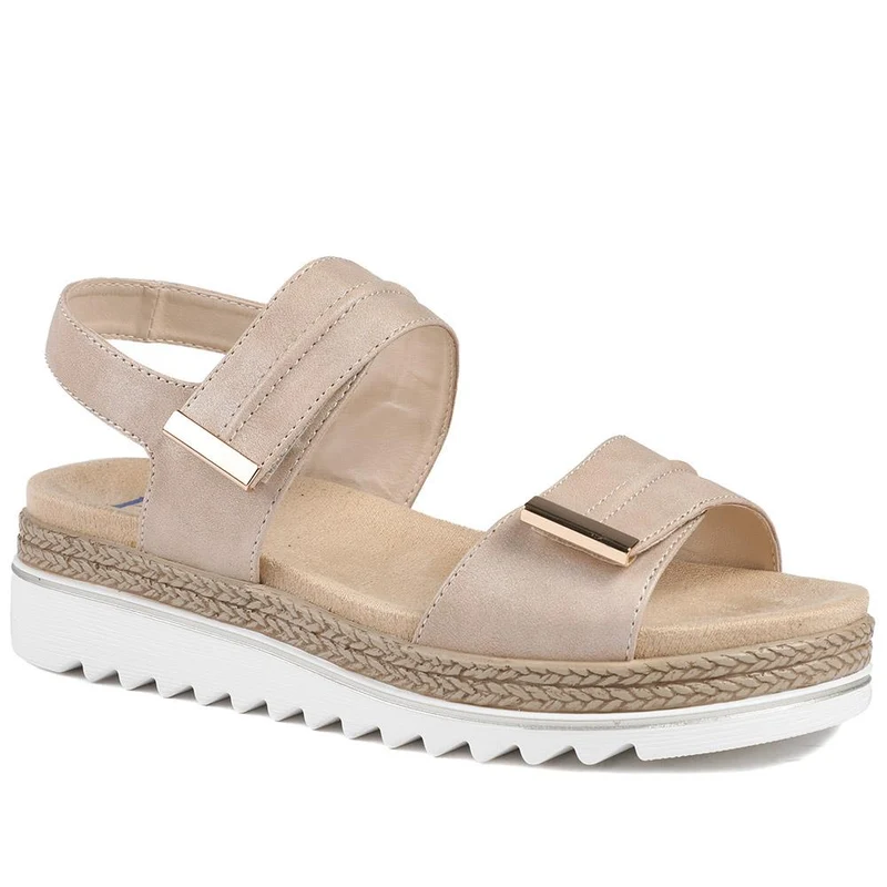 Dual Touch-Fastening Sandals - WBINS41055 / 327 235 - Beige