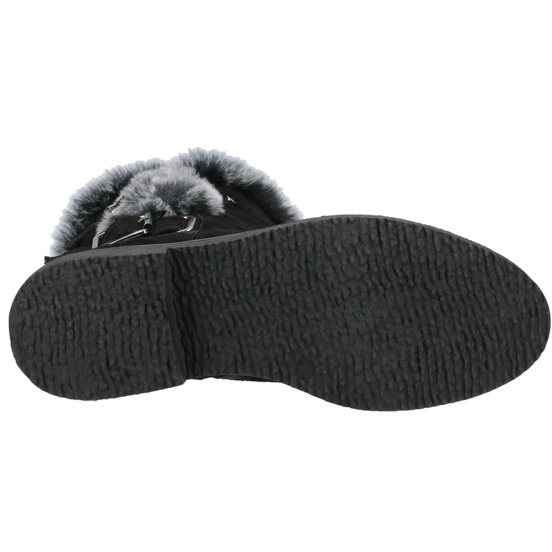 Hush Puppies Megan Wildleder-Mittelstiefel für Damen – Schwarz