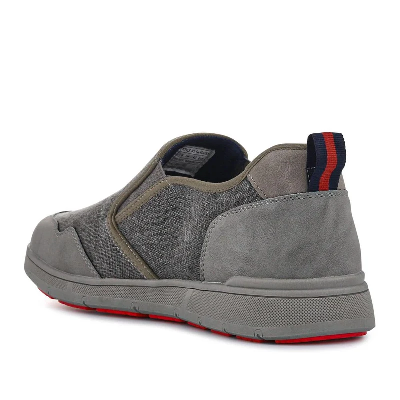 Elasticated Fabric Slip-Ons - GANG41006 / 327 573 - Grey Multi