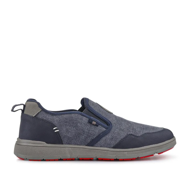 Elasticated Fabric Slip-Ons - GANG41006 / 327 573 - Navy Multi