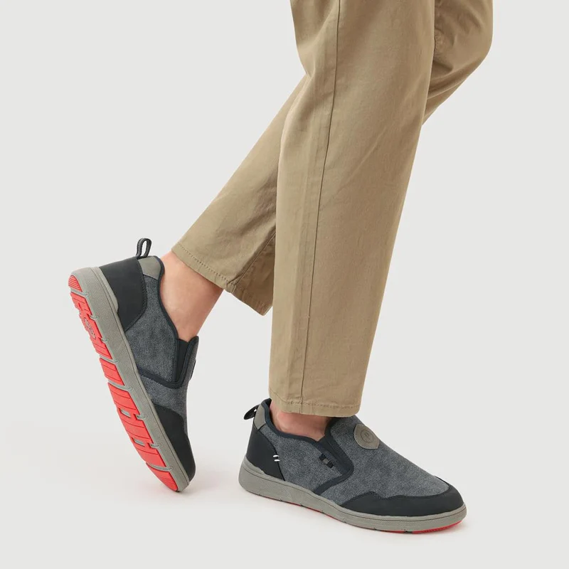 Elasticated Fabric Slip-Ons - GANG41006 / 327 573 - Navy Multi