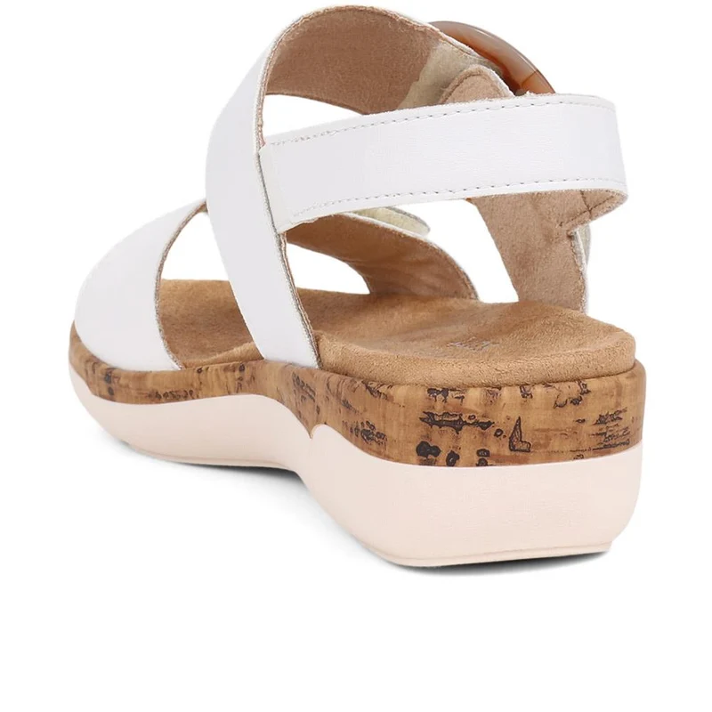 Dual-Fitting Two-Tone Sandals - DRS33503 / 319 686 - White