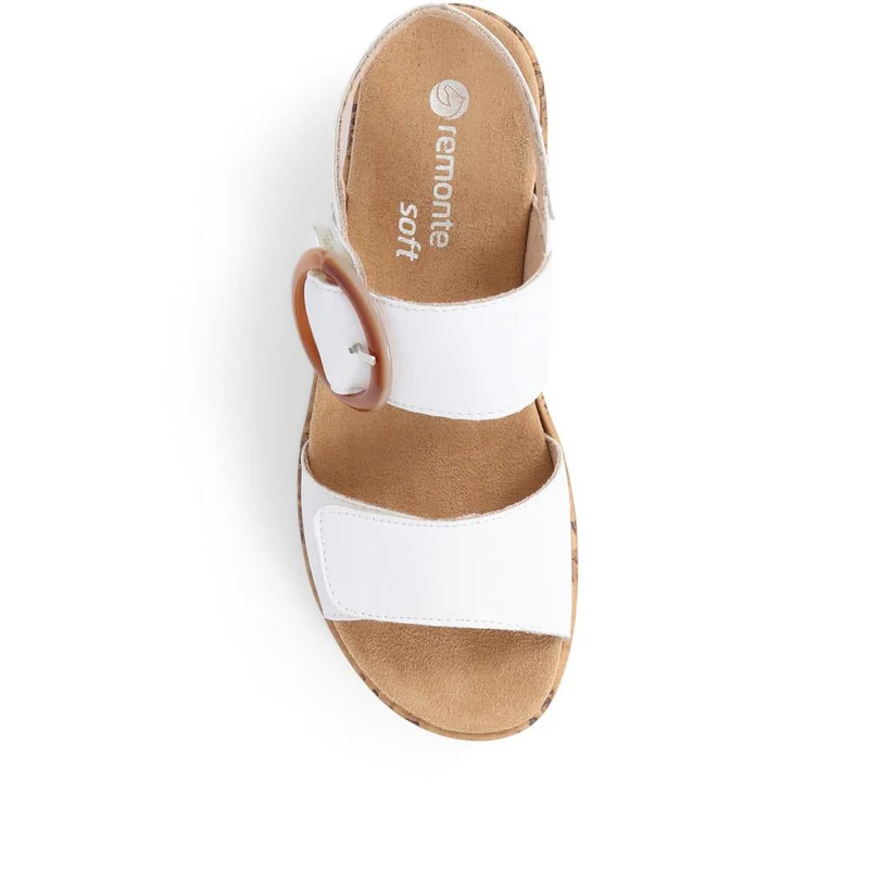 Dual-Fitting Two-Tone Sandals - DRS33503 / 319 686 - White