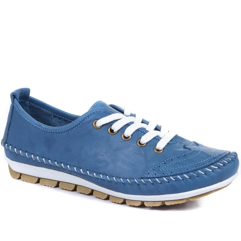 Leather Lace-Up Trainers - SIMIN31003 / 317 969
