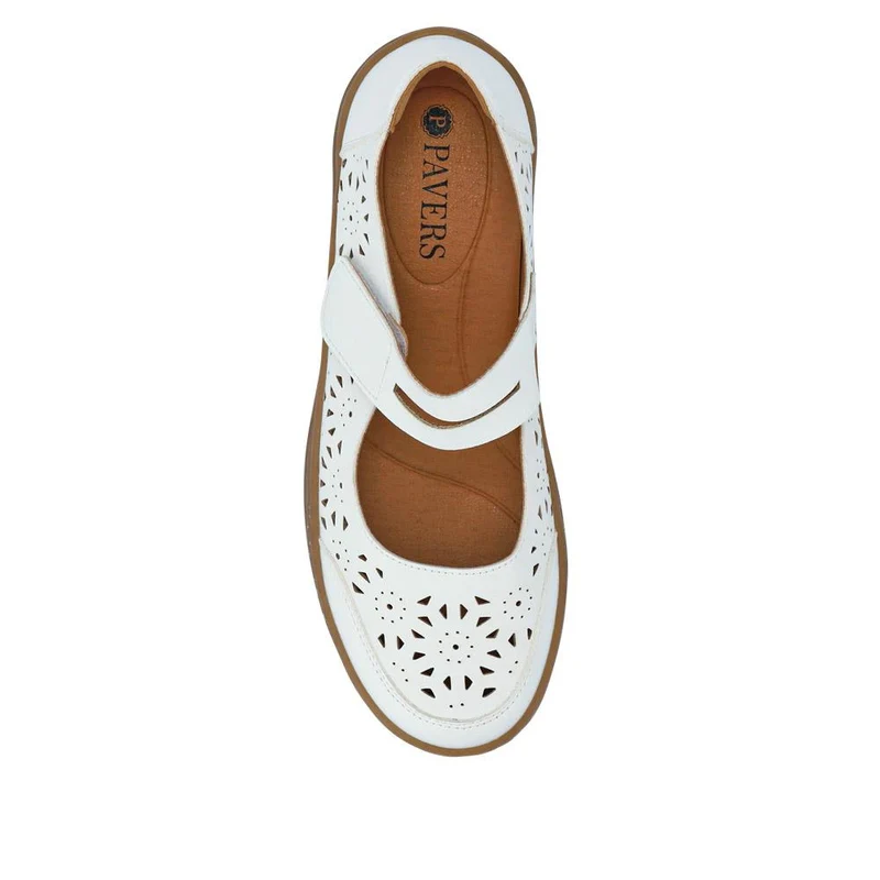 Chunky-Soled Mary Janes - WOIL41027 / 326 932 - White