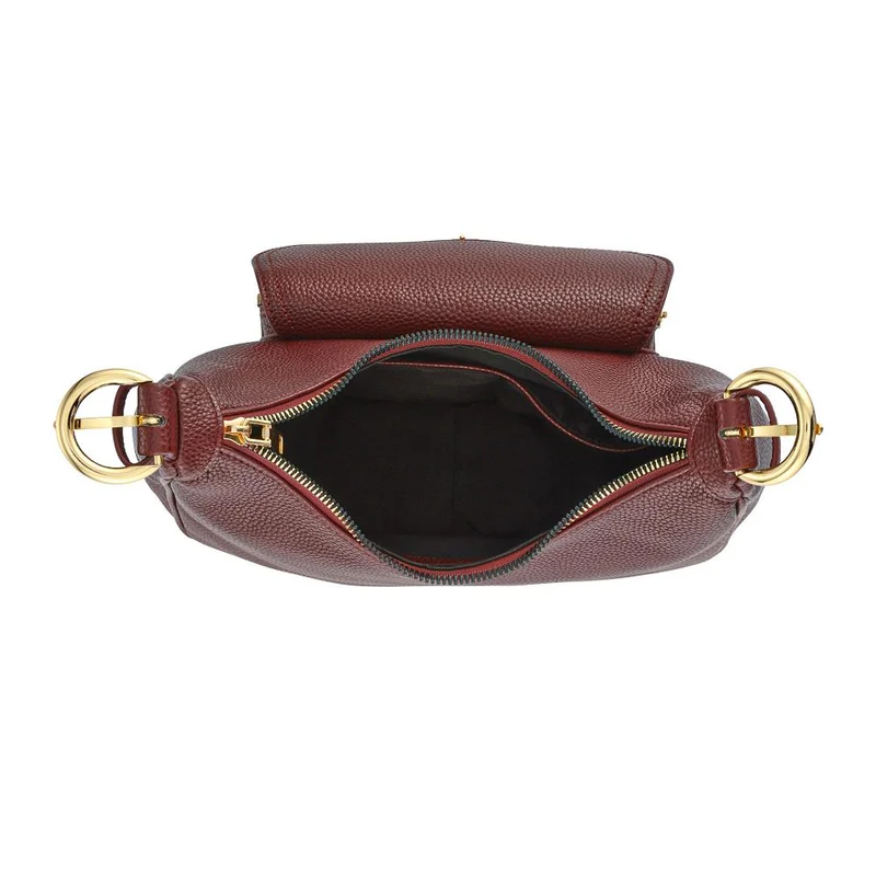 Faux-Leather Shoulder Bag - RIM42001 / 328 369 - Burgundy