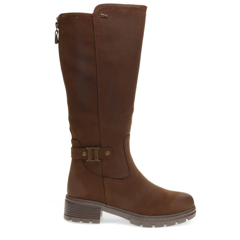 Buckle Detail Long Boots - RELIF40027 / 326 492 - Dark Brown