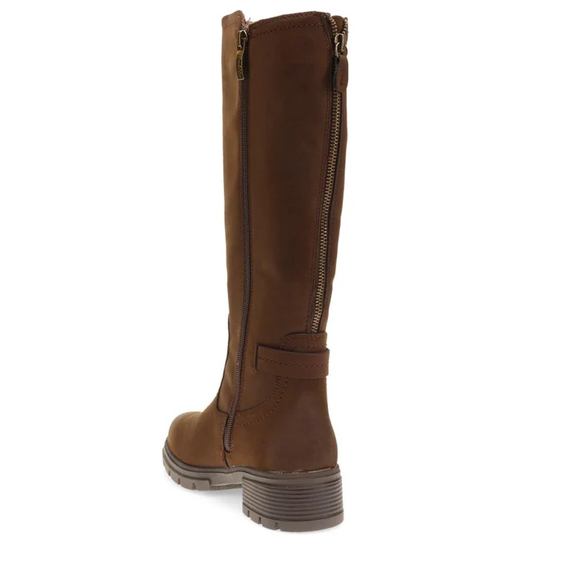 Buckle Detail Long Boots - RELIF40027 / 326 492 - Dark Brown
