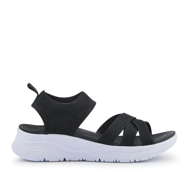 Elasticated Slip-On Sandals - XIAM41017 / 327 825 - Black