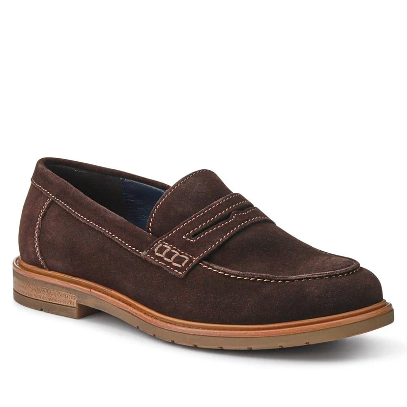 Suede Leather Penny Loafers - ITAR41012 / 327 506