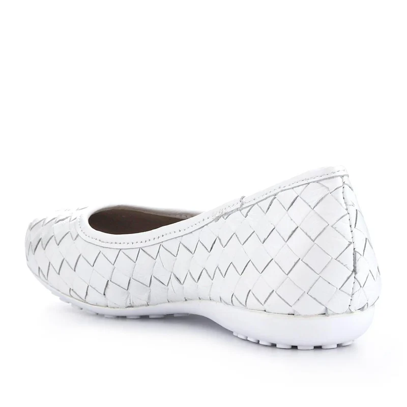 Leather Cushioned Pumps - BELBT41000 / 327 495 - White