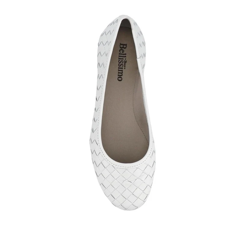 Leather Cushioned Pumps - BELBT41000 / 327 495 - White