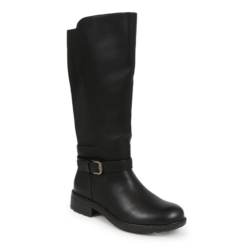 Wide Calf-Fitting Long Boots - PINYI40025 / 326 275 - Black