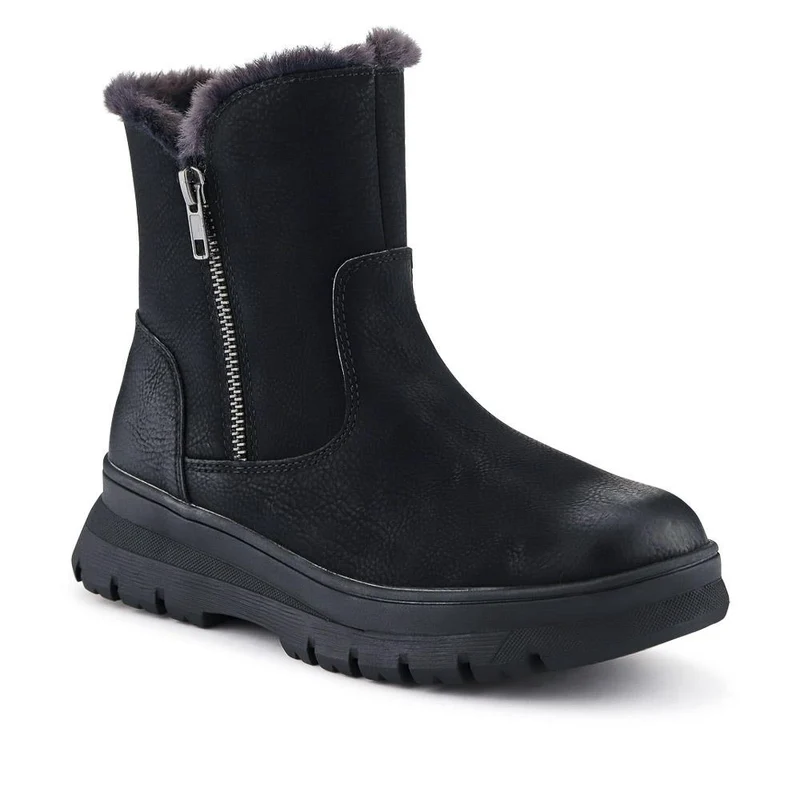 Faux-Fur-Lined Ankle Boots - SUPRE40013 / 326 256