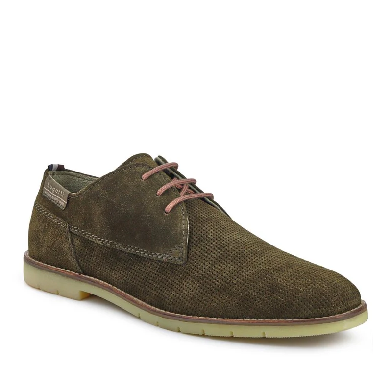 Smart Leather Desert Shoes - BUG41509 / 327 365 - Khaki