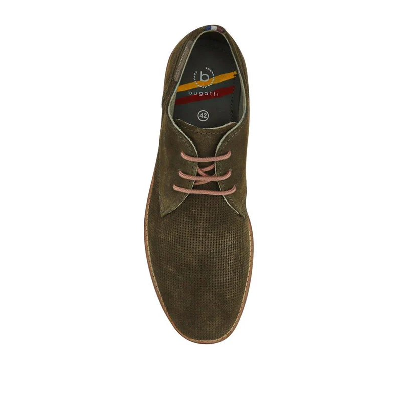Smart Leather Desert Shoes - BUG41509 / 327 365 - Khaki