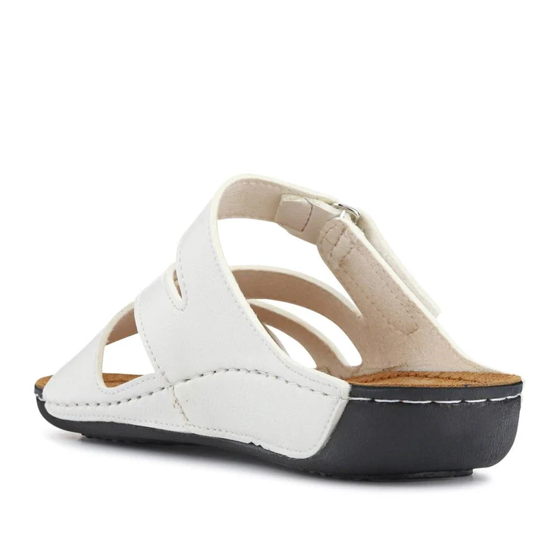 Lightweight Touch Fasten Mules - SERAY41001 / 327 547 - White