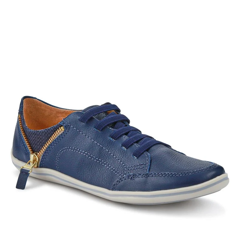 Leather Trainer with Zip Detail - BOT25018 / 309 566