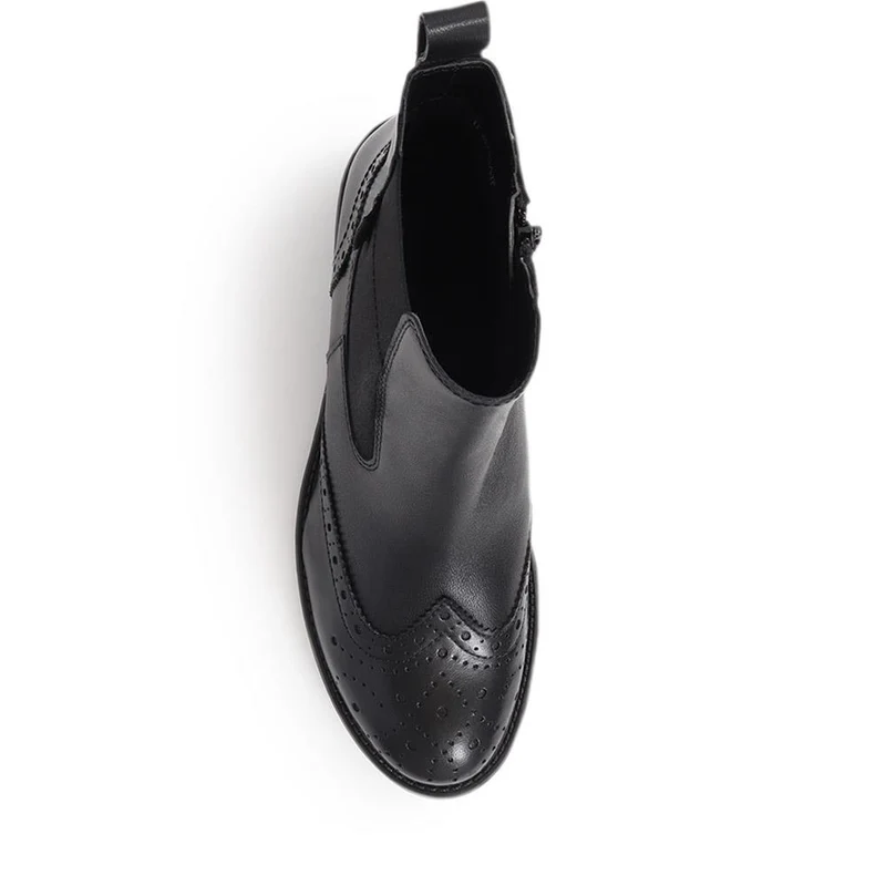 Wingtip Chelsea Boots - BUG40510 / 325 718 - Black