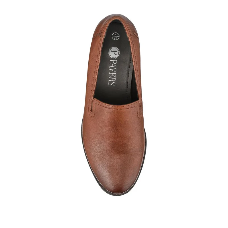Smart Leather Slip-On Shoes - RNB42005 / 327 953 - Tan