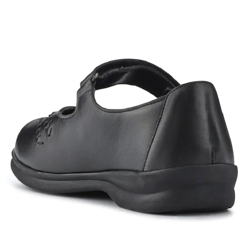 Extra-Wide Leather Mary Janes - TANTA / 327 206 - Black