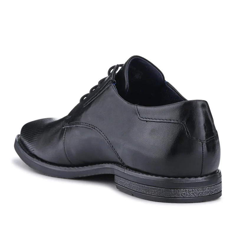 Smart Leather Derby Shoes - BUG41510 / 327 366 - Black