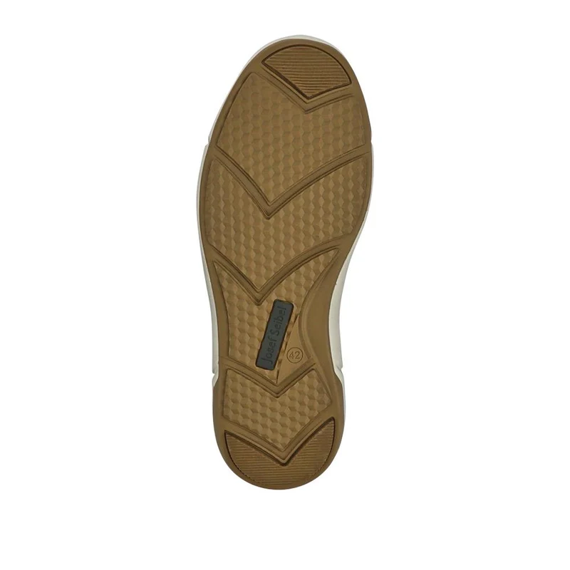 Wide-Fit Leather Slip-On Shoes - JOSEF41508 / 327 048 - Taupe