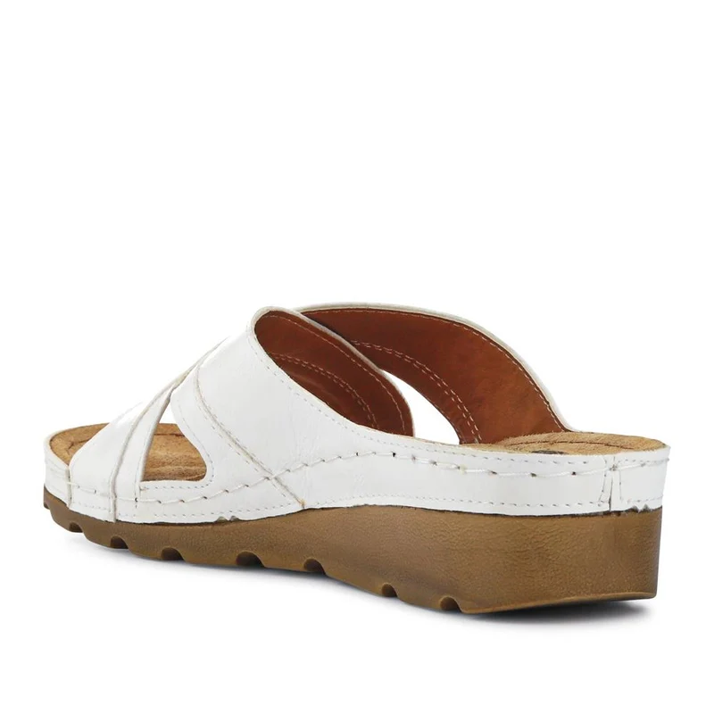 Crossover Mule Sandals - SERAY33007 / 320 090 - White