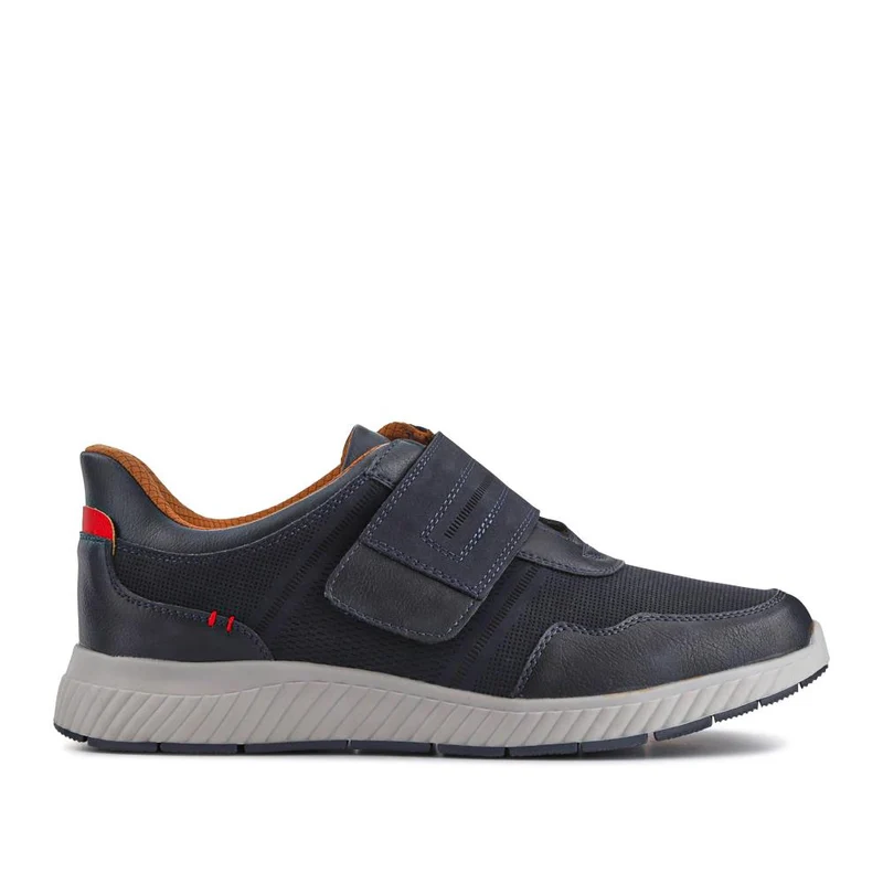 Easy Step In Wide Fit Touch Fastening Trainers - GANG41019 / 327 550 - Navy