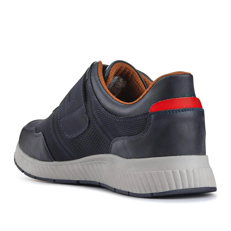 Easy Step In Wide Fit Touch Fastening Trainers - GANG41019 / 327 550 - Navy
