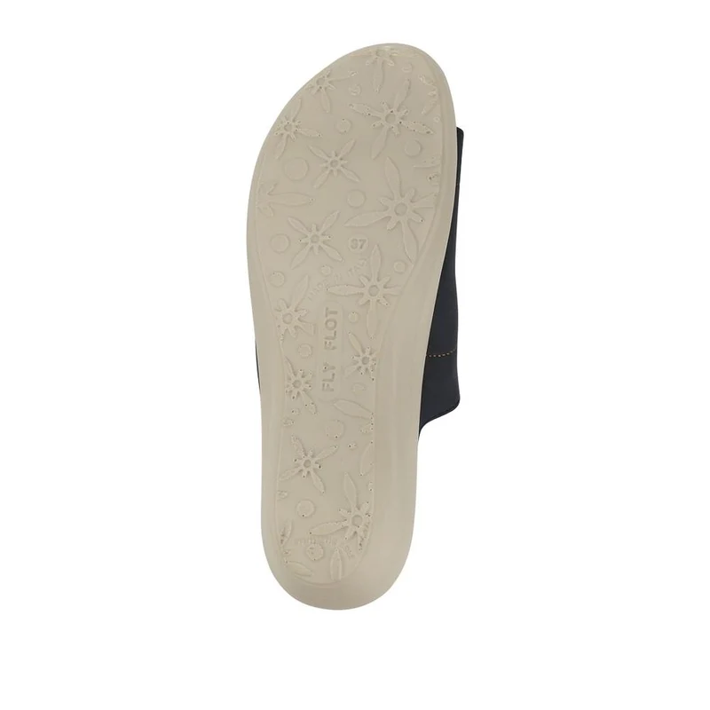 Fly Flot Dual Touch Fastening Leather Mules - FLY41049 / 326 679 - Blue