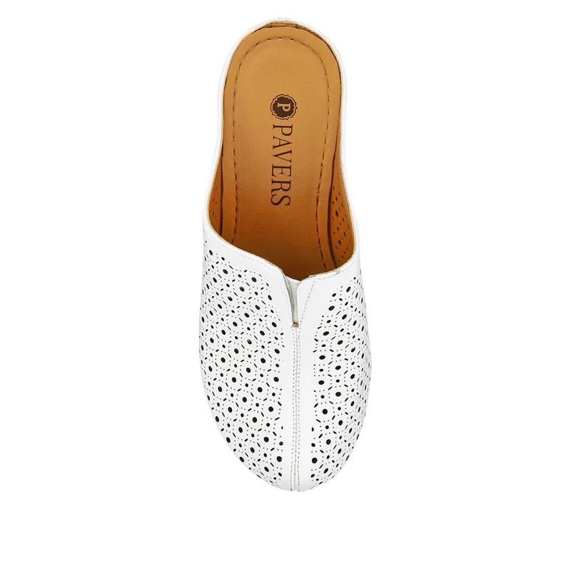 Lightweight Wedge-Heeled Clogs - WLIG41001 / 327 193 - White
