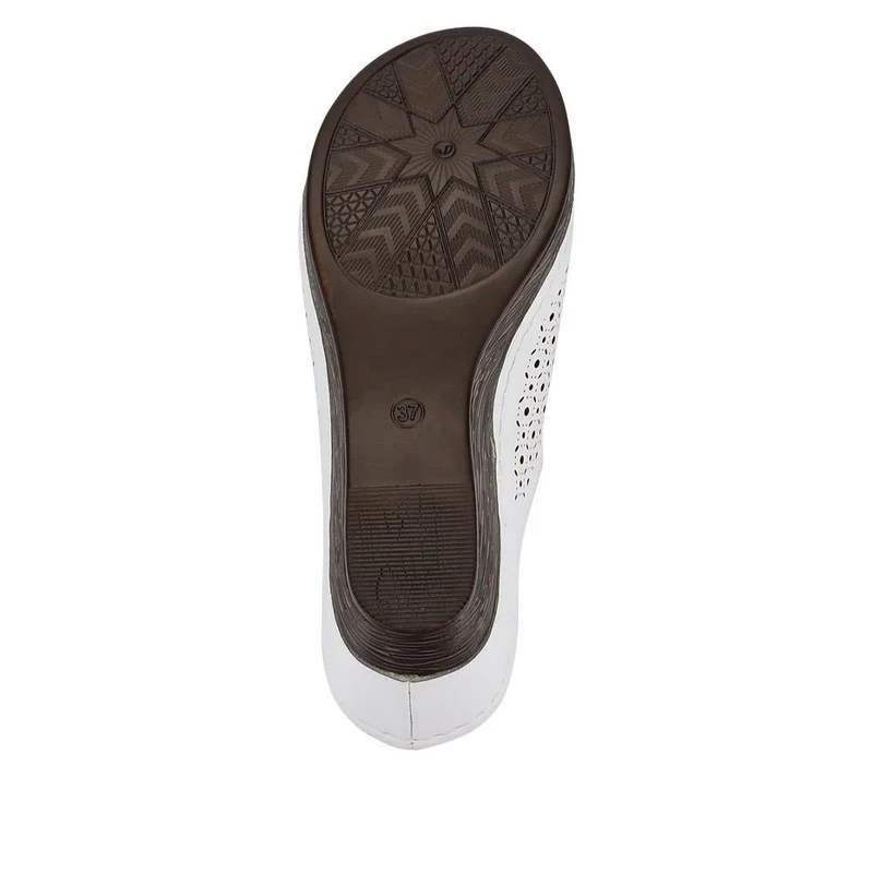 Lightweight Wedge-Heeled Clogs - WLIG41001 / 327 193 - White