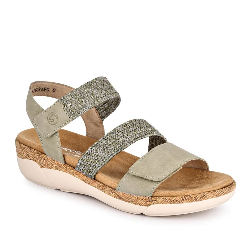 Leather Dual-Fastening Sandals - DRS41513 / 327 092