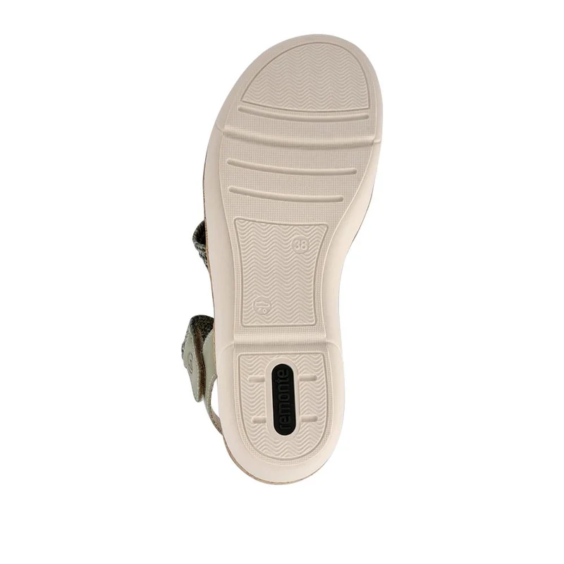 Leather Dual-Fastening Sandals - DRS41513 / 327 092 - Green