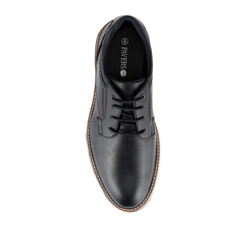 Wide Fit Lace-Up Casual Shoes - JIAHU40005 / 325 960 - Navy