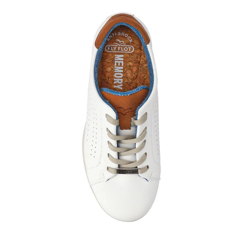 Fly Flot Anatomic Breathable Lace Up Trainers - FLY41500 / 326 670 - White