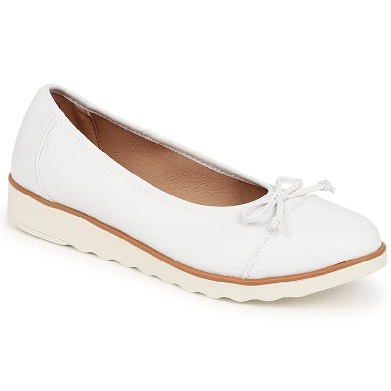 Lightweight Ballet Pumps - BRK34011 / 320 508 - White